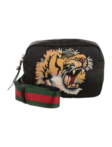 gucci tiger paux bag|gucci fanny pack with tiger.